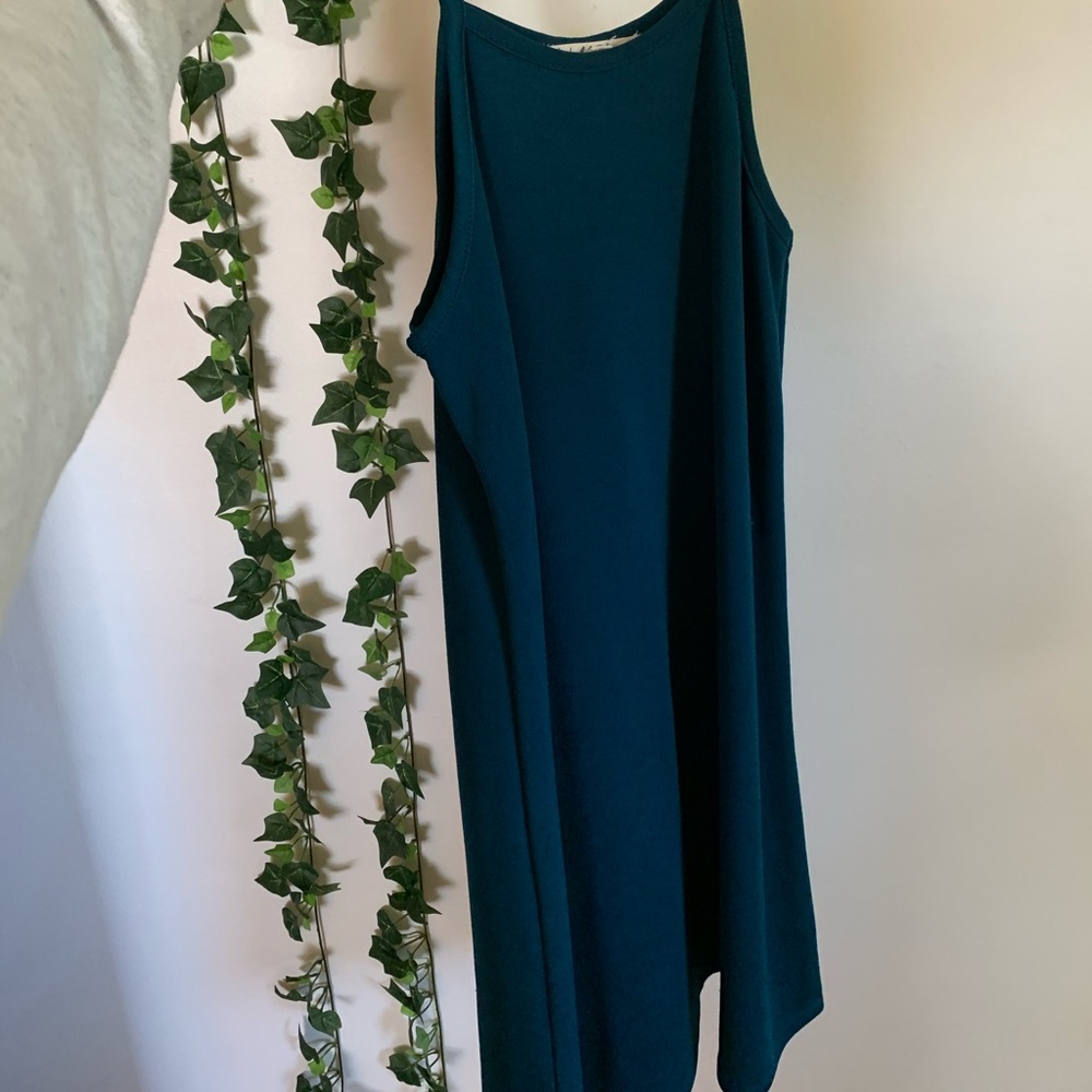 Beautiful blue colored halter dress!
